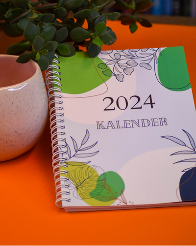 Foto av en bok med spiralbinding